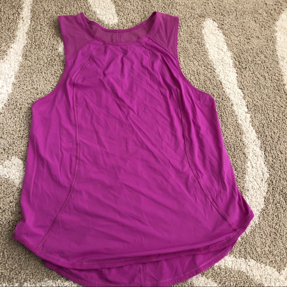 Lululemon sculpt tank euc sz 10 fuchsia color
